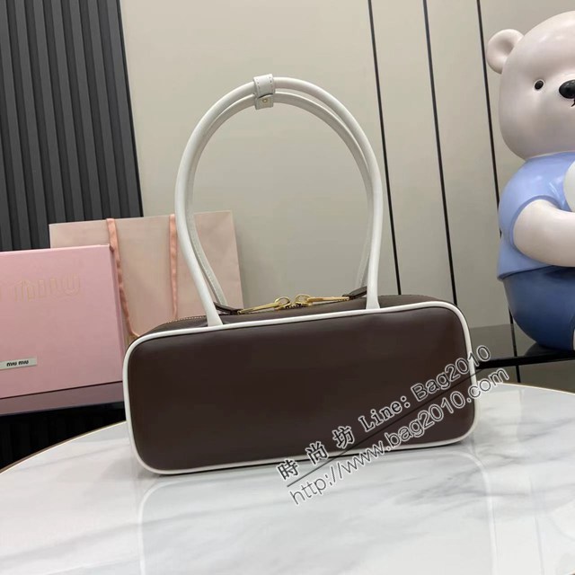MIU MIU專櫃繆繆最新款Beau手袋25ss單肩包 jh2872型號：5BB173